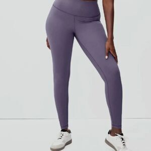 Everlane Womens The Perform Ankle Legging Medium Plum Purple
